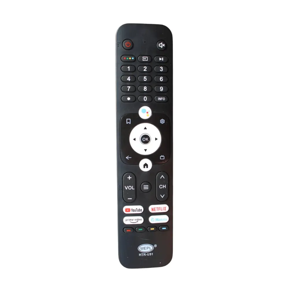 [RM-LED-HER-HTRU31-NV-1PC-0000000064] Remote Control Compatible with Haier TV Google TV (HTR-U31)