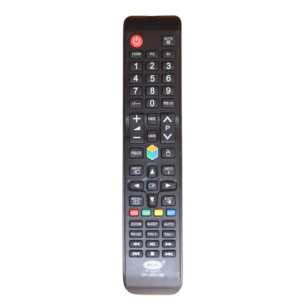 [RM-LED-CHN-MKSN-LED166-NV-1PC-0000000211] Remote Control Compatible with China/Chinese Assembled Smart Led/LCD TV (China LED 166)
