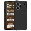 Silicone Back Cover Compatible for Realme P4 Pro 5G (Black)