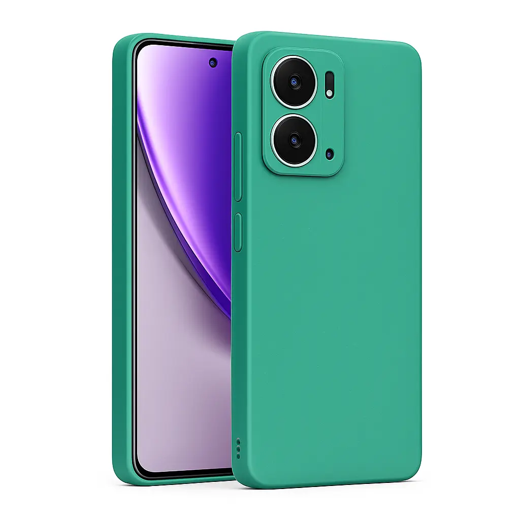 Silicone Back Cover Compatible for Realme P3 5G (Green)
