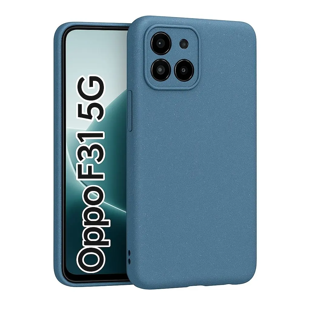Silicone Back Cover Compatible for Oppo F31 5G (Blue)