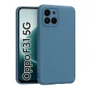 Silicone Back Cover Compatible for Oppo F31 5G (Blue)