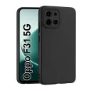 Silicone Back Cover Compatible for Oppo F31 5G (Black)