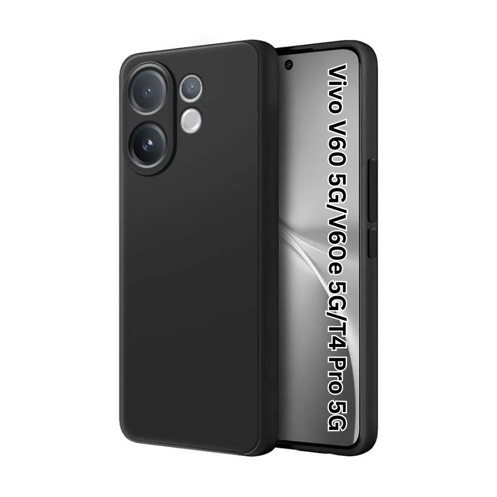 Silicone Back Cover Compatible for Vivo V60 5G/V60e 5G/T4 Pro 5G