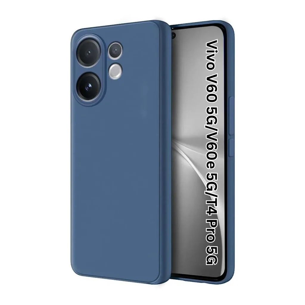 Silicone Back Cover Compatible for Vivo V60 5G/V60e 5G/T4 Pro 5G