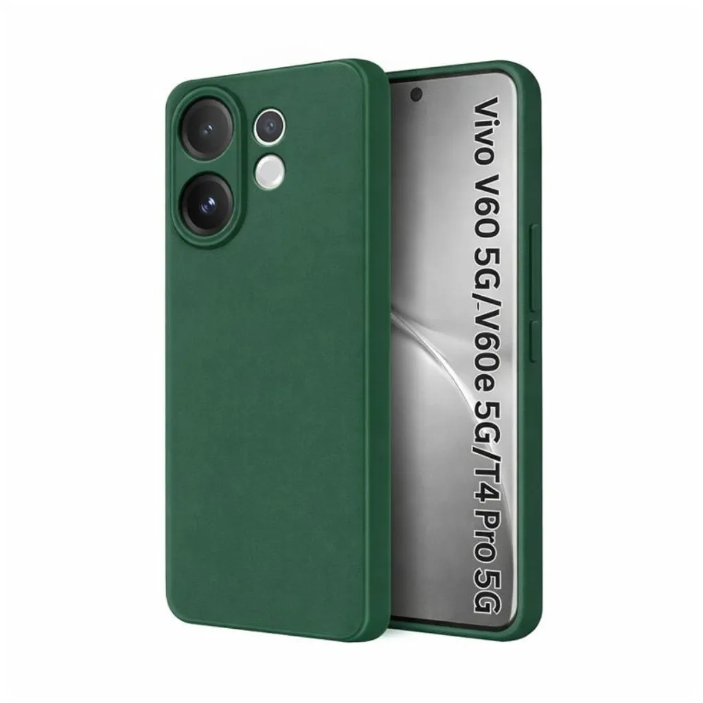 Silicone Back Cover Compatible for Vivo V60 5G/V60e 5G/T4 Pro 5G