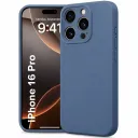 Silicone Back Cover Compatible for iPhone (16 Pro)