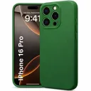 Silicone Back Cover Compatible for iPhone (16 Pro)