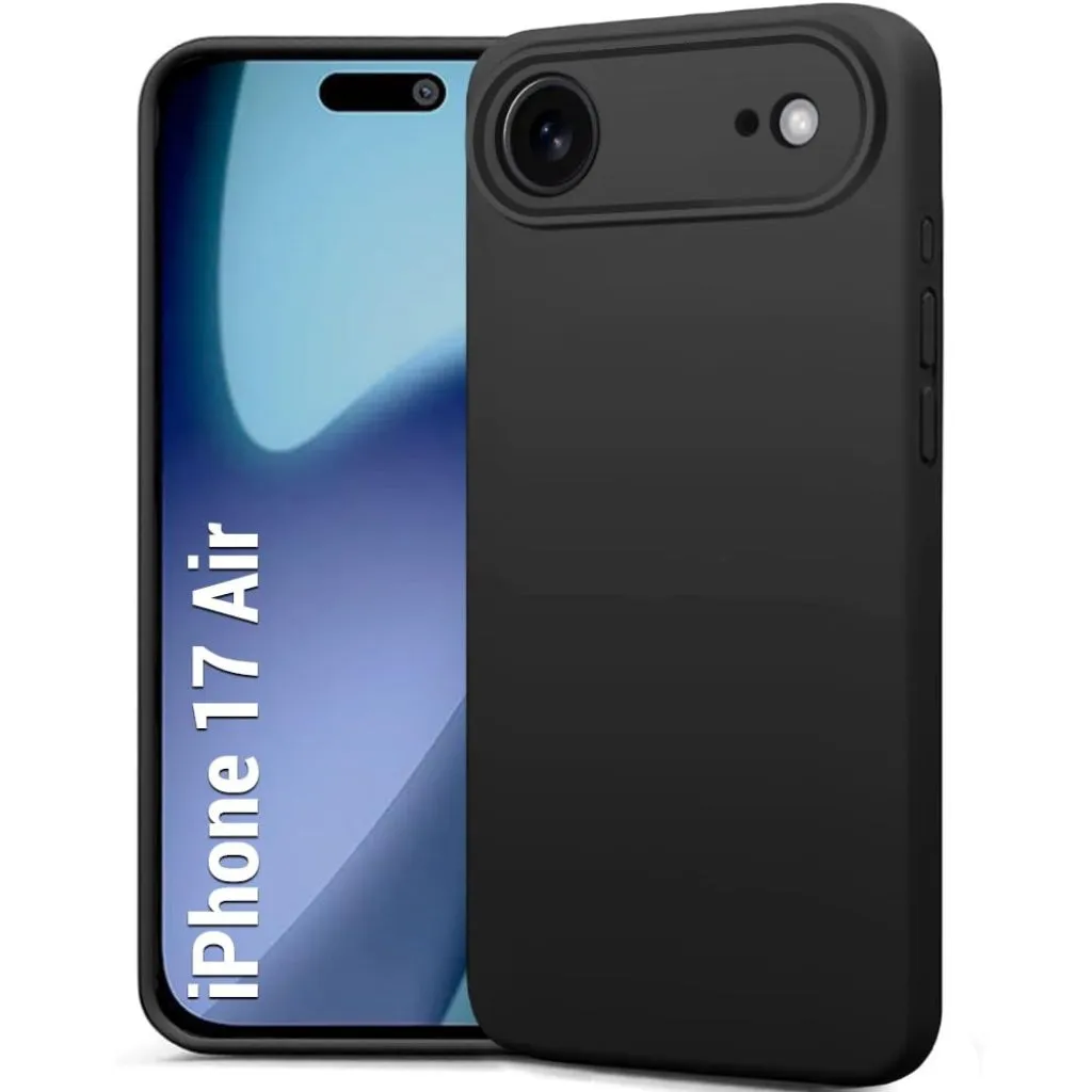 [MC-SLCN-IPH-17AIR-BLK-1PC-0000000291] Silicone Back Cover Compatible for iPhone (17 Air) (Black)