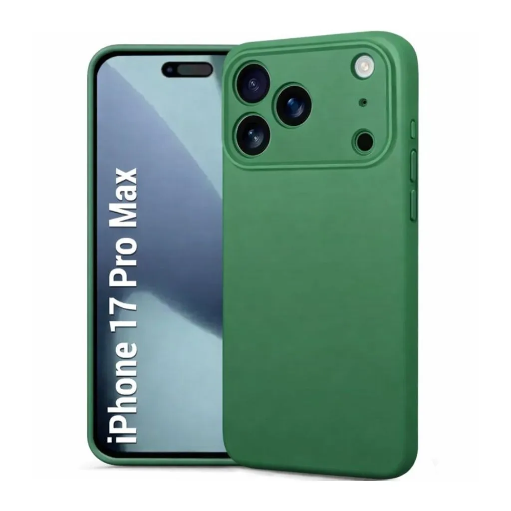 Silicone Back Cover Compatible for iPhone (17 Pro Max)