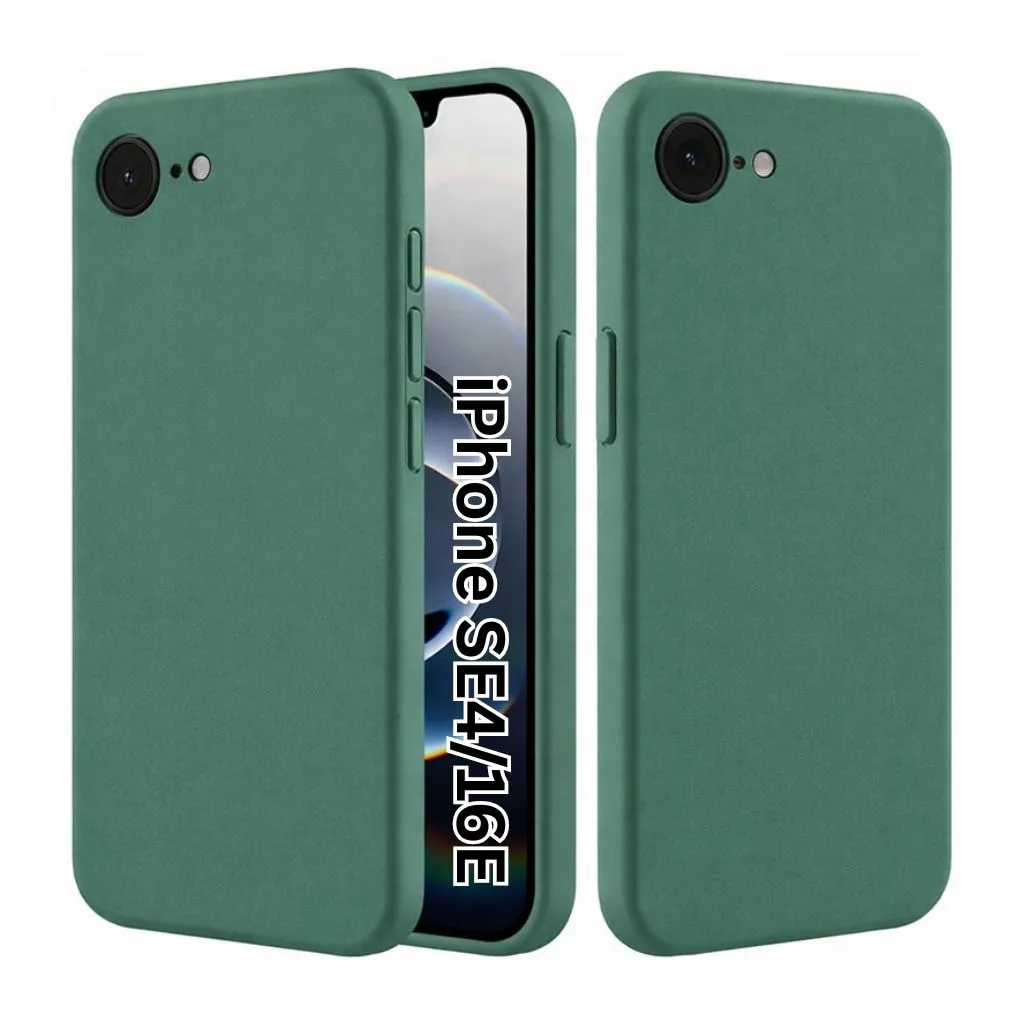 Silicone Back Cover Compatible for iPhone (SE4/16E)