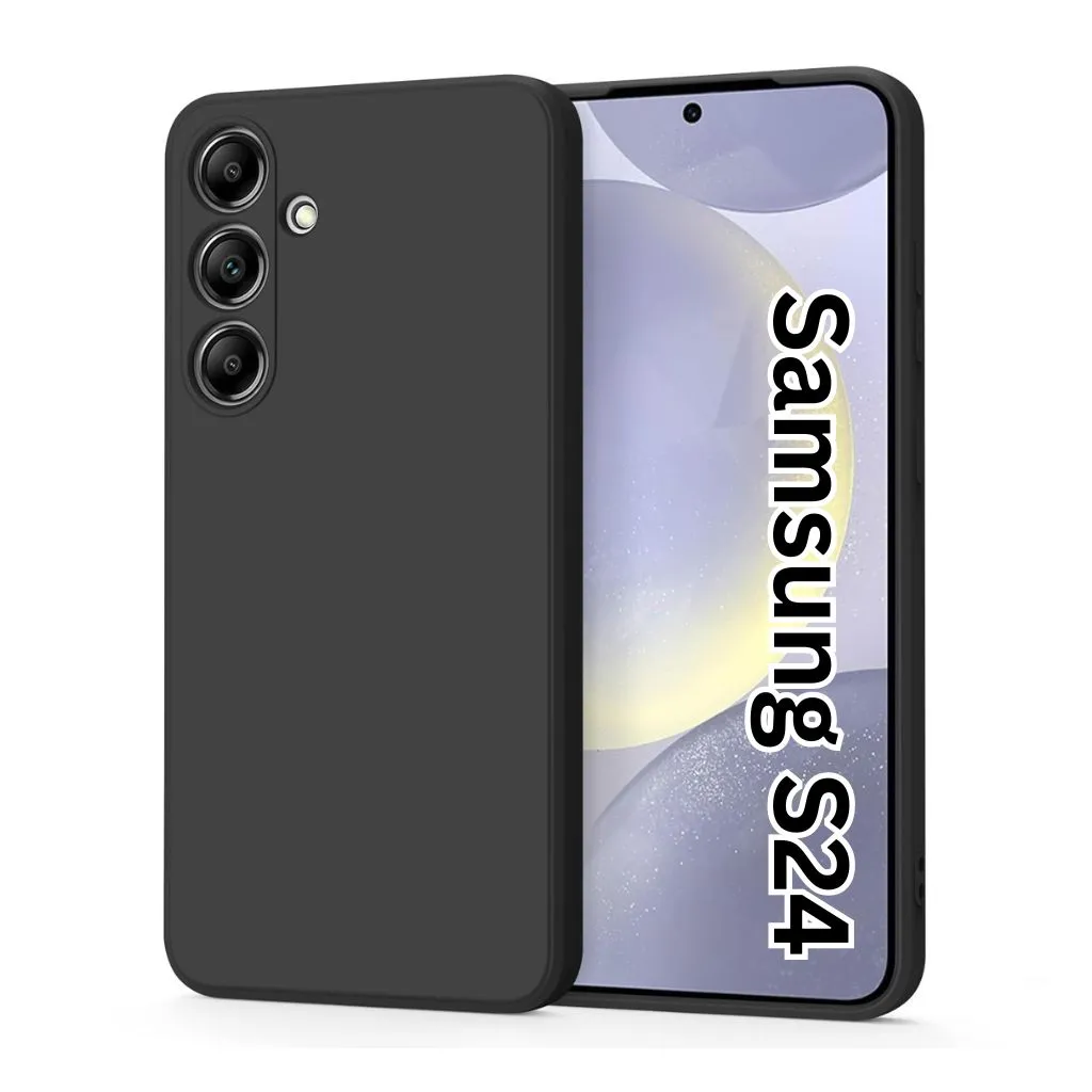 [MC-SLCN-SMSG-S24-BLK-1PC-0000000307] Silicone Back Cover Compatible for Samsung S24 (Black)
