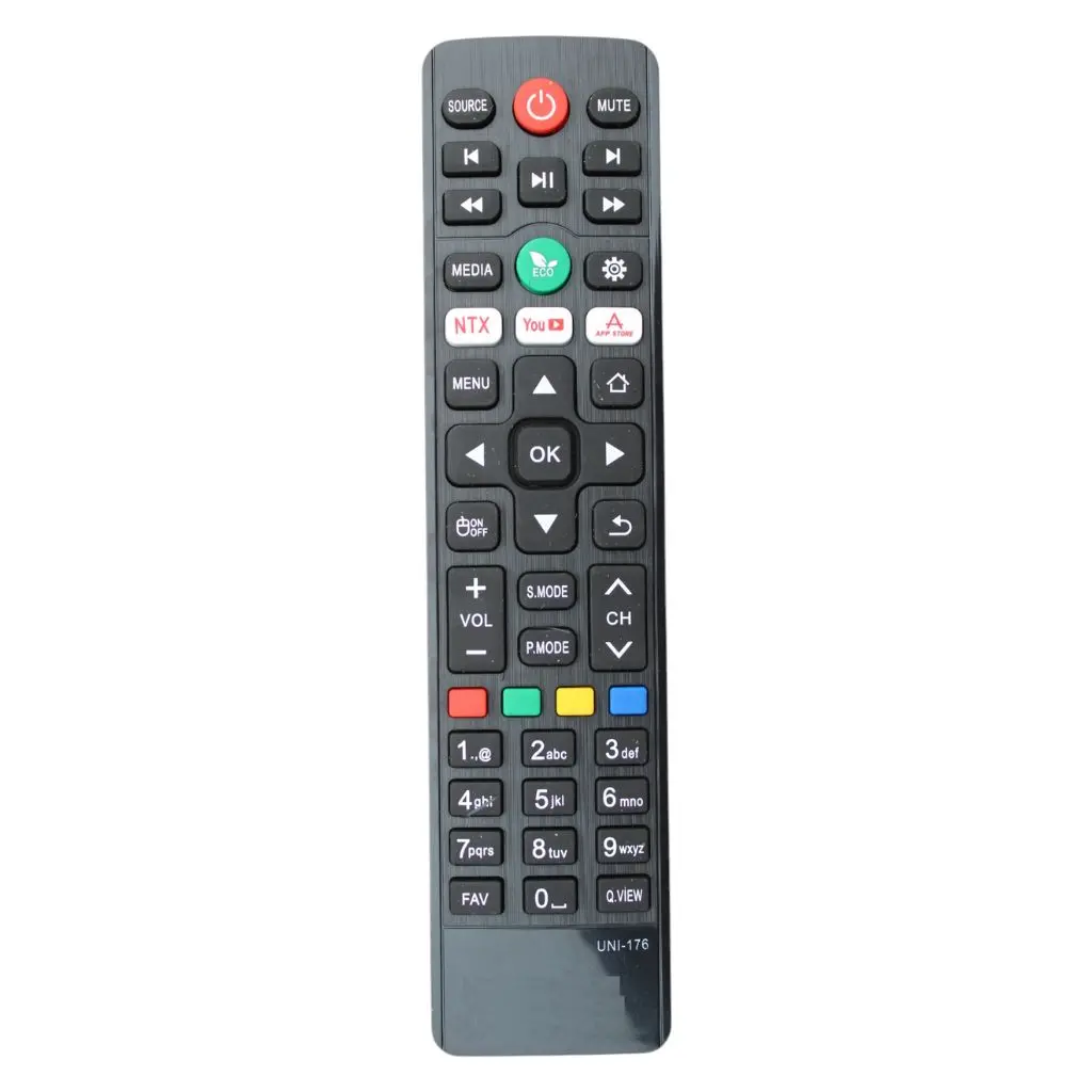 Remote Control Compatible for Amstard/Akai/Croma/Eston/Iconic/Micromax/T-Series/Vise/Dixon/Beethosol Smart Tv Remote Control (UNI 176)