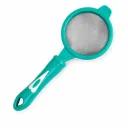 Tea Filter Strainer with Fine Stainless Steel Mesh Plastic Body Reusable