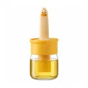 Plastic Oil Dispenser Bottle with Silicone Brush | 200ML Leakproof Jar