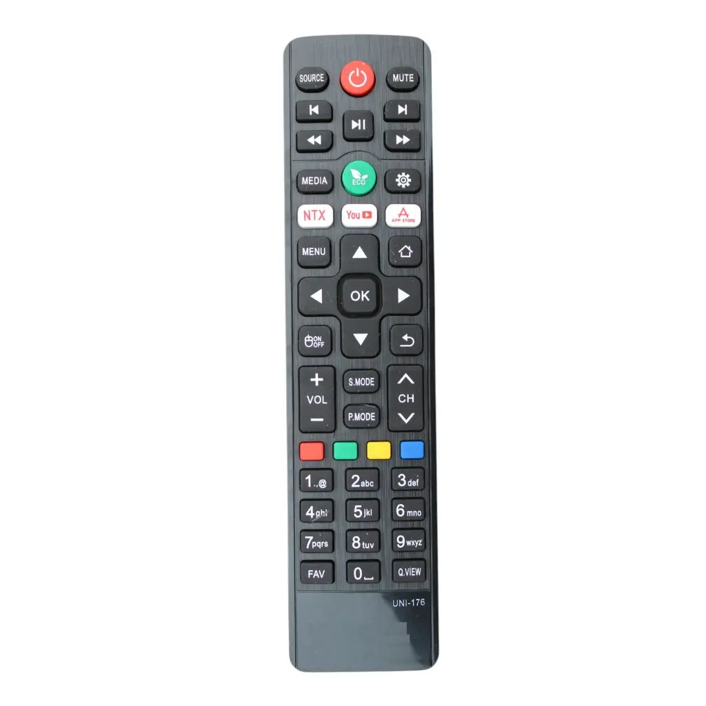 Compatible for Remote Control Amstard/Akai/Croma/Eston/Iconic/Micromax/T-Series/Vise/Dixon/Beethosol Smart Tv Remote Control (UNI 176)